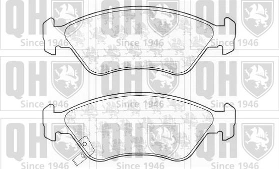 Quinton Hazell BP1071 - Brake Pad Set, disc brake www.autospares.lv