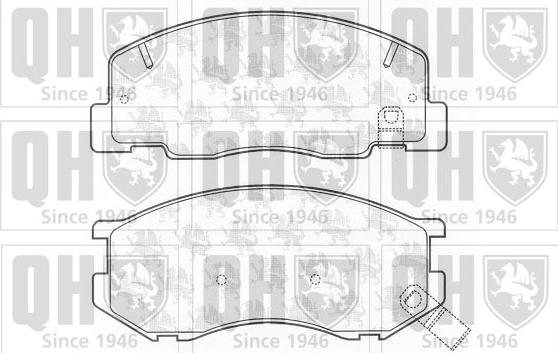 Quinton Hazell BP1195 - Brake Pad Set, disc brake www.autospares.lv