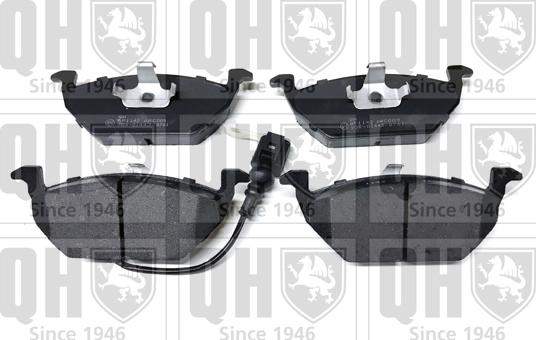 Quinton Hazell BP1142 - Brake Pad Set, disc brake www.autospares.lv