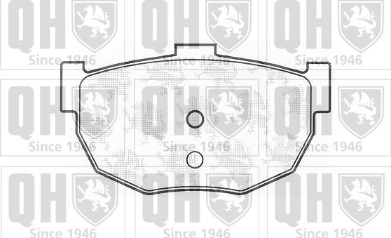 Quinton Hazell BP1154 - Тормозные колодки, дисковые, комплект www.autospares.lv