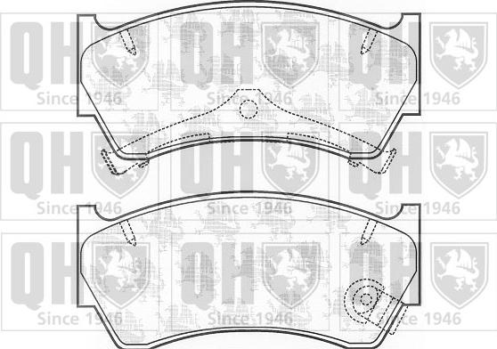 Quinton Hazell BP1151 - Brake Pad Set, disc brake www.autospares.lv