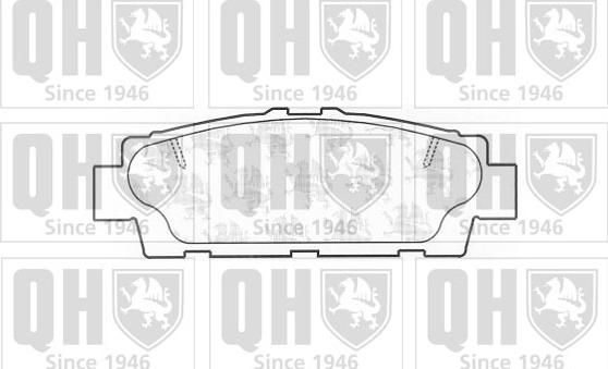 Quinton Hazell BP1158 - Brake Pad Set, disc brake www.autospares.lv