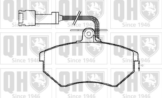 Quinton Hazell BP1157 - Brake Pad Set, disc brake www.autospares.lv