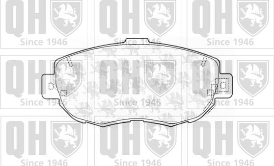 Quinton Hazell BP1164 - Bremžu uzliku kompl., Disku bremzes www.autospares.lv