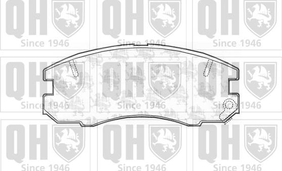 Quinton Hazell BP1161 - Brake Pad Set, disc brake www.autospares.lv