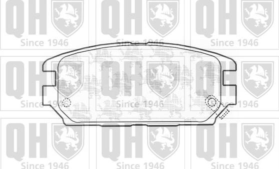 Quinton Hazell BP1163 - Brake Pad Set, disc brake www.autospares.lv