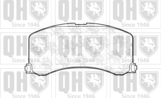 Quinton Hazell BP1167 - Тормозные колодки, дисковые, комплект www.autospares.lv