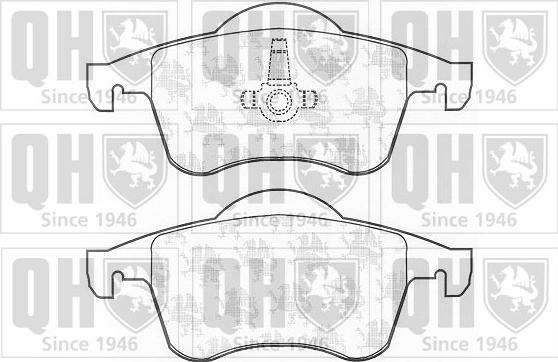 Quinton Hazell BP1104 - Brake Pad Set, disc brake www.autospares.lv