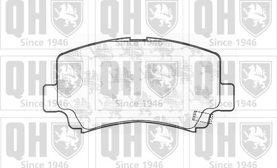 Quinton Hazell BP1101 - Bremžu uzliku kompl., Disku bremzes www.autospares.lv