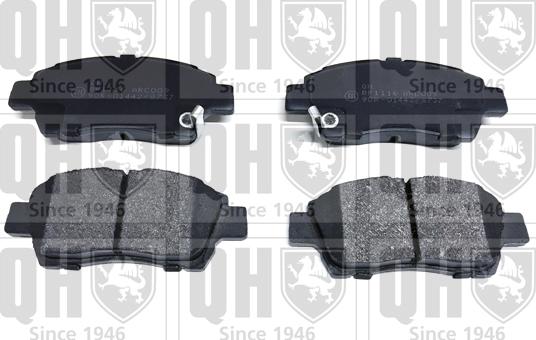 Quinton Hazell BP1116 - Brake Pad Set, disc brake www.autospares.lv