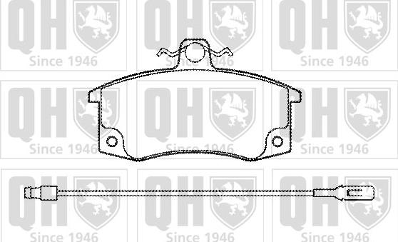 Quinton Hazell BP1185 - Bremžu uzliku kompl., Disku bremzes www.autospares.lv