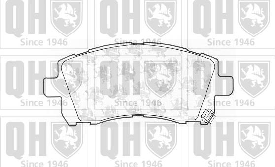 Quinton Hazell BP1180 - Тормозные колодки, дисковые, комплект www.autospares.lv