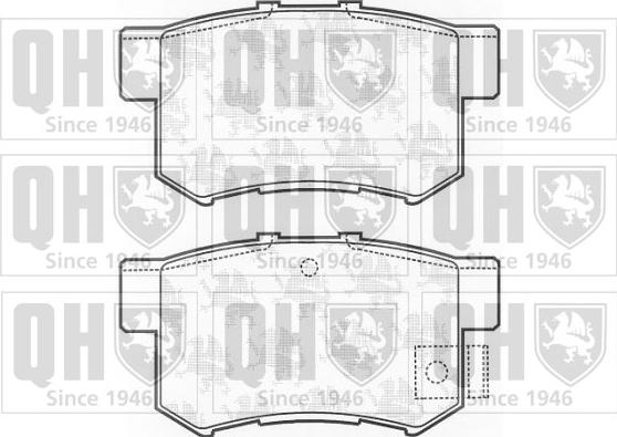 Quinton Hazell BP1181 - Brake Pad Set, disc brake www.autospares.lv