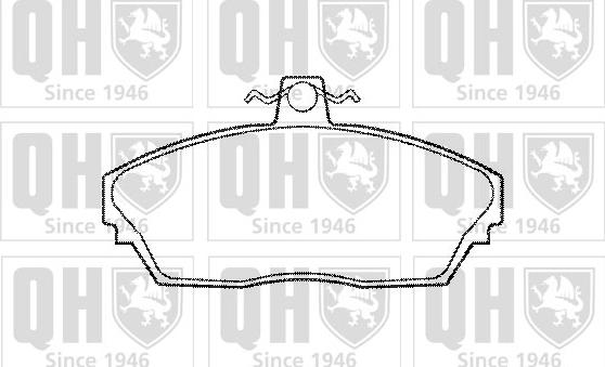 Quinton Hazell BP1183 - Bremžu uzliku kompl., Disku bremzes www.autospares.lv