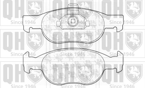 Quinton Hazell BP1131 - Bremžu uzliku kompl., Disku bremzes www.autospares.lv