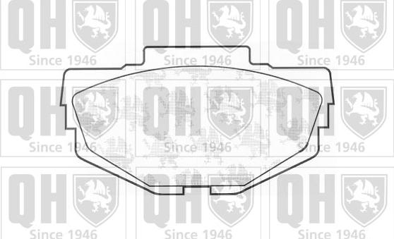 Quinton Hazell BP113 - Brake Pad Set, disc brake www.autospares.lv