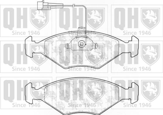 Quinton Hazell BP1124 - Bremžu uzliku kompl., Disku bremzes www.autospares.lv