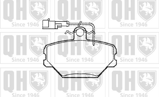 Quinton Hazell BP1174 - Brake Pad Set, disc brake www.autospares.lv