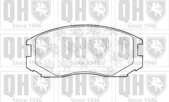 Quinton Hazell BP1175 - Brake Pad Set, disc brake www.autospares.lv