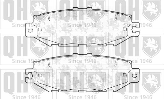 Quinton Hazell BP1171 - Brake Pad Set, disc brake www.autospares.lv