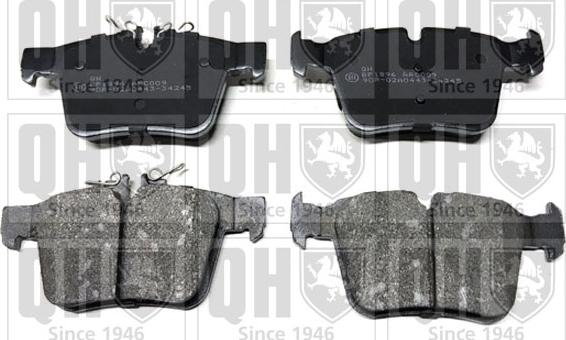 Quinton Hazell BP1896 - Brake Pad Set, disc brake www.autospares.lv