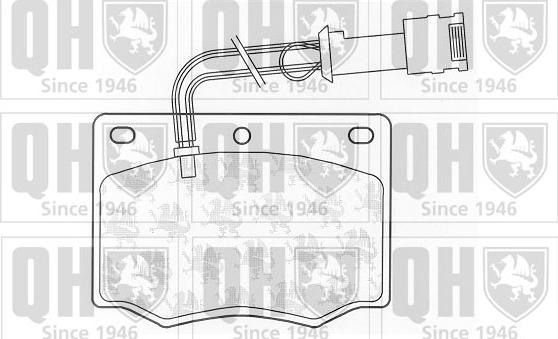 Quinton Hazell BP189 - Bremžu uzliku kompl., Disku bremzes www.autospares.lv