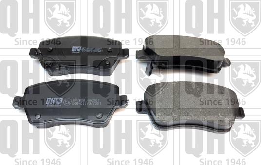 Quinton Hazell BP1869 - Brake Pad Set, disc brake www.autospares.lv