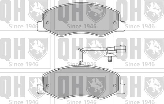 Quinton Hazell BP1801 - Bremžu uzliku kompl., Disku bremzes www.autospares.lv