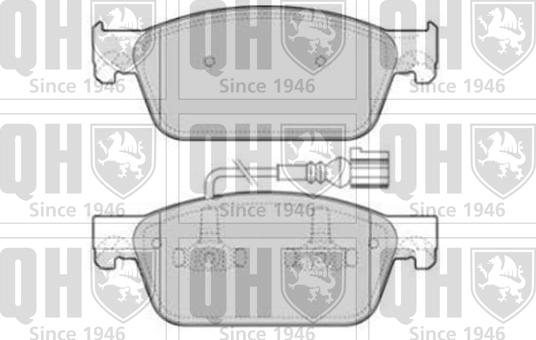 Quinton Hazell BP1807 - Bremžu uzliku kompl., Disku bremzes www.autospares.lv