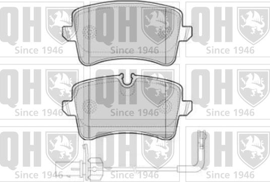 Quinton Hazell BP1816 - Тормозные колодки, дисковые, комплект www.autospares.lv