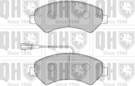 Quinton Hazell BP1829 - Bremžu uzliku kompl., Disku bremzes www.autospares.lv