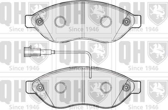 Quinton Hazell BP1828 - Bremžu uzliku kompl., Disku bremzes autospares.lv