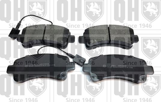 Quinton Hazell BP1875 - Brake Pad Set, disc brake www.autospares.lv