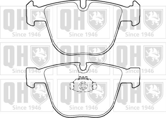 Quinton Hazell BP1399 - Bremžu uzliku kompl., Disku bremzes www.autospares.lv