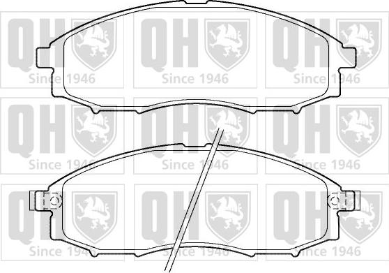 Quinton Hazell BP1390 - Bremžu uzliku kompl., Disku bremzes www.autospares.lv