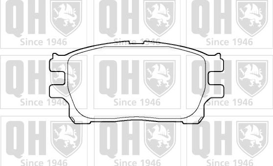 Quinton Hazell BP1393 - Brake Pad Set, disc brake www.autospares.lv