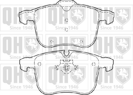 Quinton Hazell BP1392 - Bremžu uzliku kompl., Disku bremzes autospares.lv