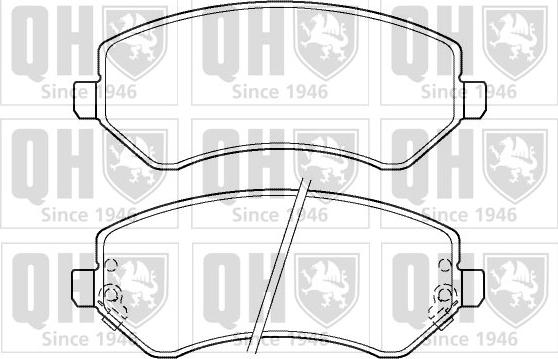 Quinton Hazell BP1344 - Bremžu uzliku kompl., Disku bremzes www.autospares.lv