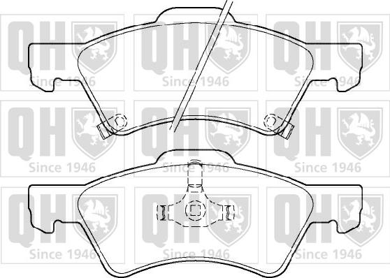 Quinton Hazell BP1345 - Bremžu uzliku kompl., Disku bremzes autospares.lv