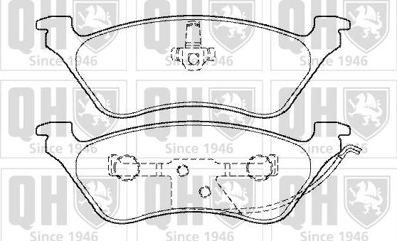 Quinton Hazell BP1346 - Bremžu uzliku kompl., Disku bremzes www.autospares.lv