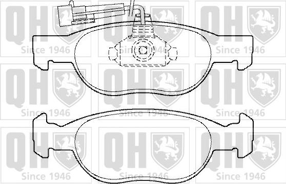 Quinton Hazell BP1340 - Bremžu uzliku kompl., Disku bremzes www.autospares.lv