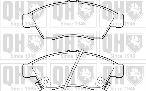 Quinton Hazell BP1348 - Тормозные колодки, дисковые, комплект www.autospares.lv