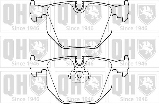 Quinton Hazell BP1357 - Brake Pad Set, disc brake www.autospares.lv