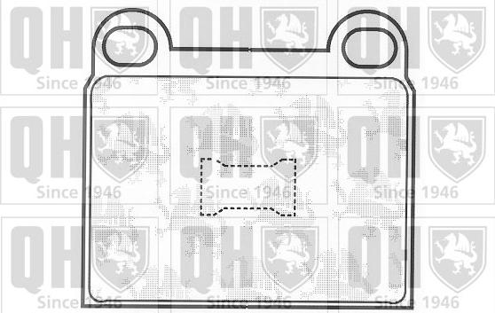 Quinton Hazell BP135 - Тормозные колодки, дисковые, комплект www.autospares.lv