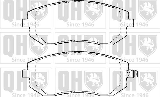 Quinton Hazell BP1362 - Brake Pad Set, disc brake www.autospares.lv