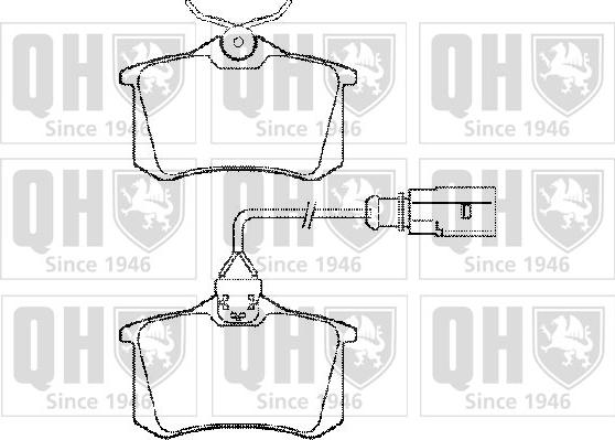 Quinton Hazell BP1301 - Bremžu uzliku kompl., Disku bremzes www.autospares.lv