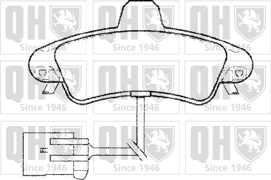 Quinton Hazell BP1308 - Bremžu uzliku kompl., Disku bremzes www.autospares.lv