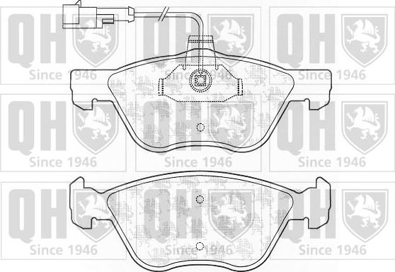 Quinton Hazell BP1303 - Brake Pad Set, disc brake www.autospares.lv