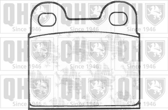 Quinton Hazell BP130 - Тормозные колодки, дисковые, комплект www.autospares.lv