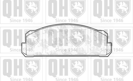 Quinton Hazell BP131 - Тормозные колодки, дисковые, комплект www.autospares.lv